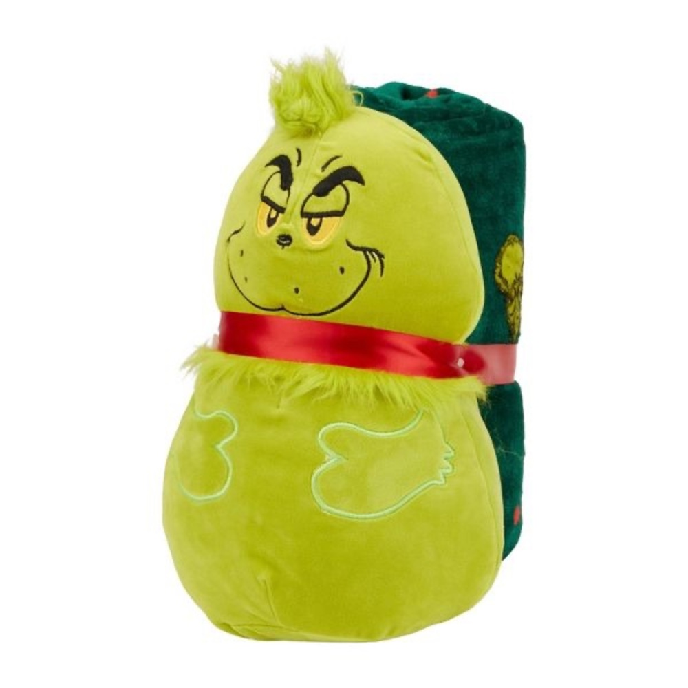 The Grinch Pillow & Throw blanket